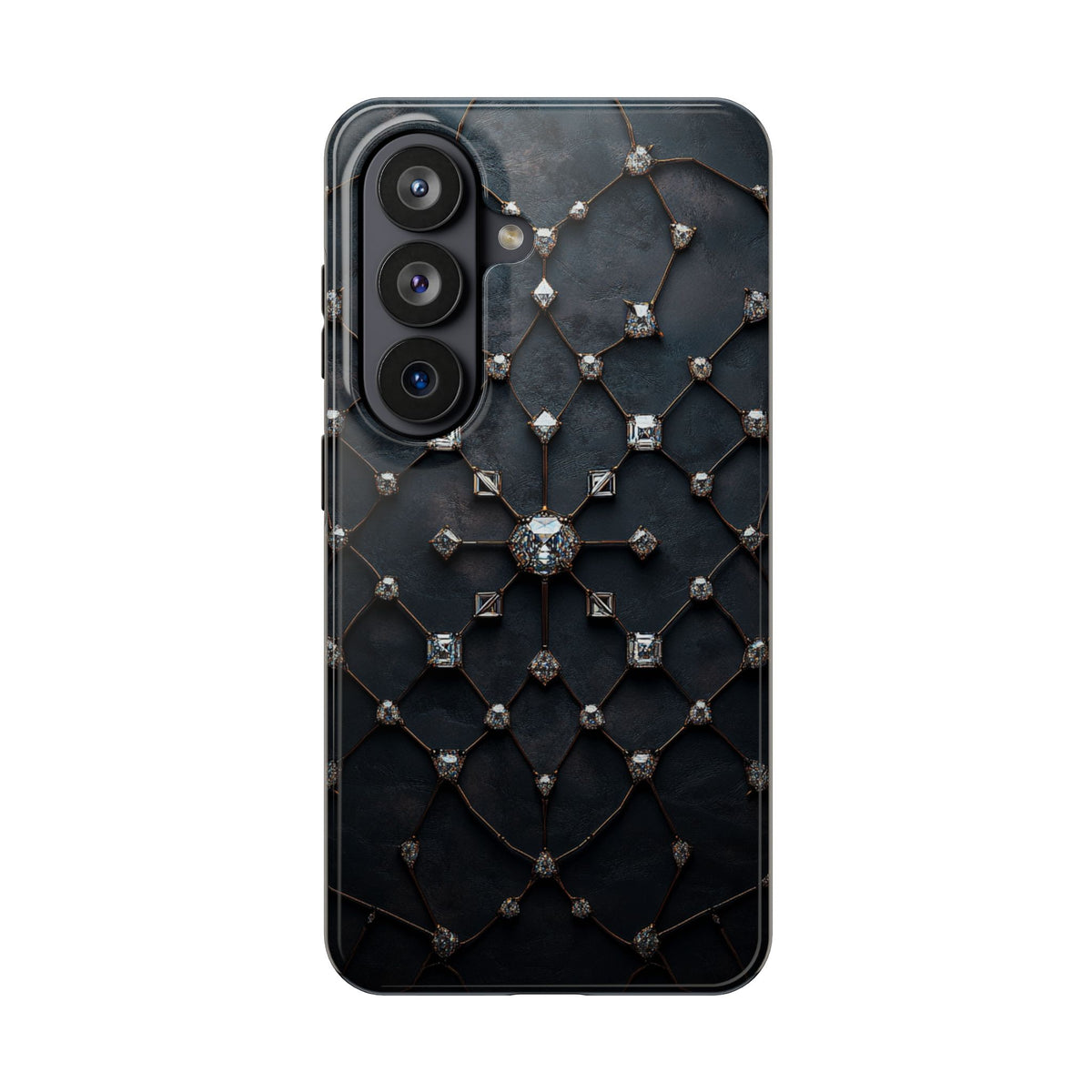 Fundas Premium MINUX para iPhone y Samsung Galaxy - Obsidian Diamond Filigree