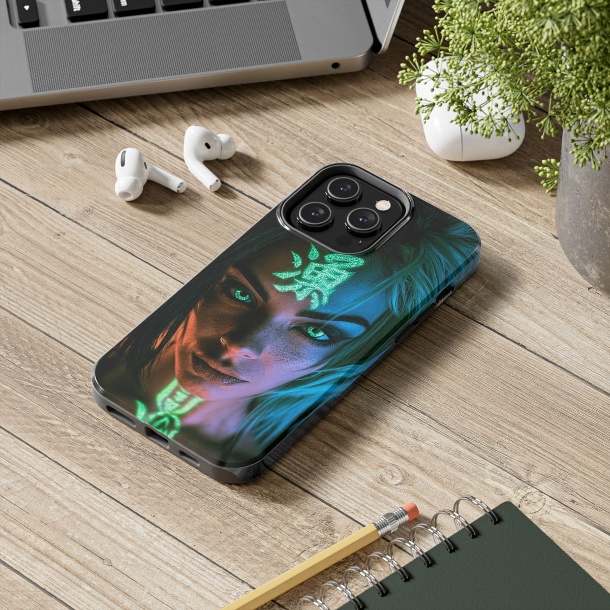 MINUX Premium Case - Neon girl 002