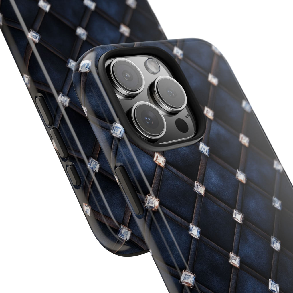 Fundas Premium MINUX para iPhone y Samsung Galaxy - Midnight Diamond Quilt