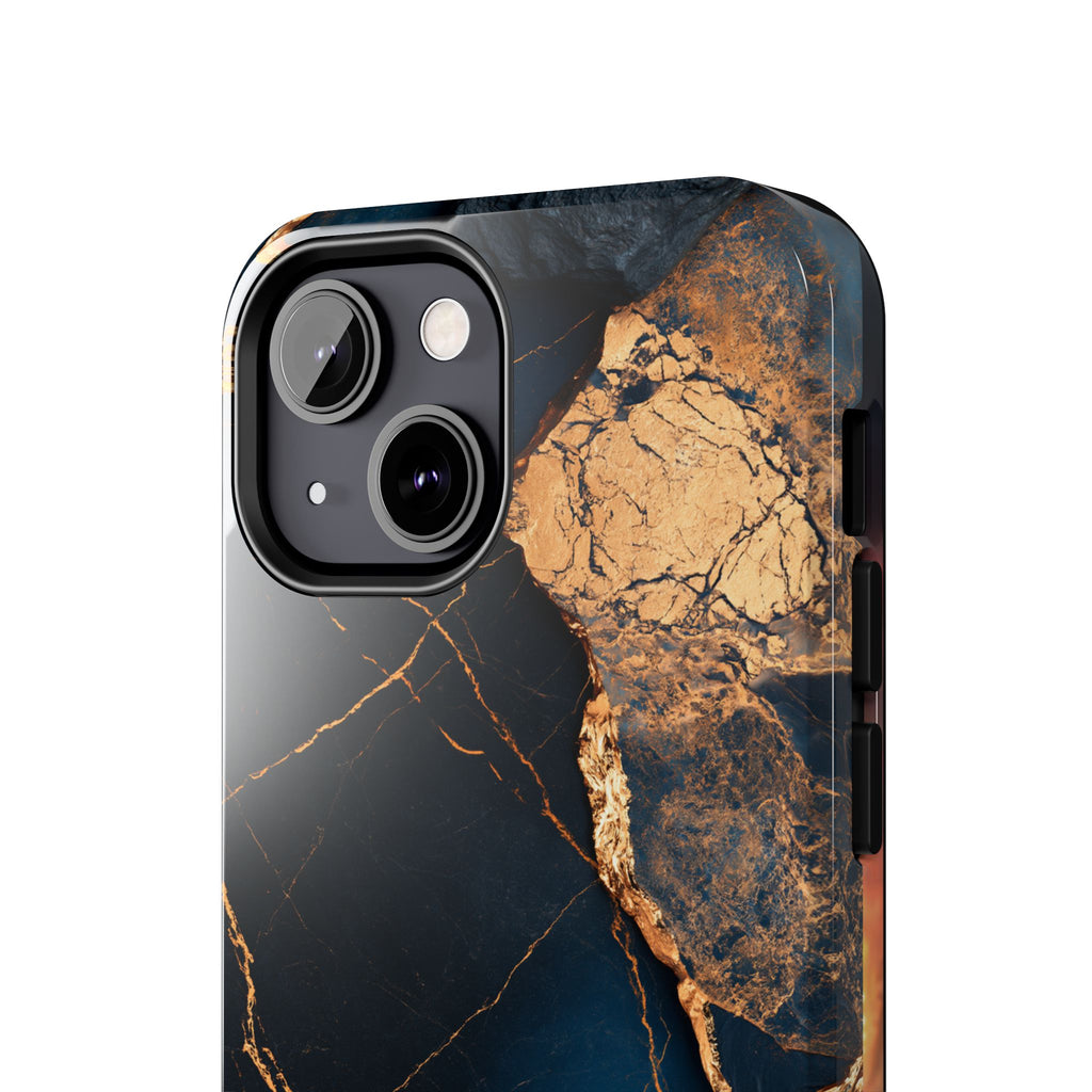 Funda Premium MINUX para iPhone y Samsung Galaxy - Golden Marble