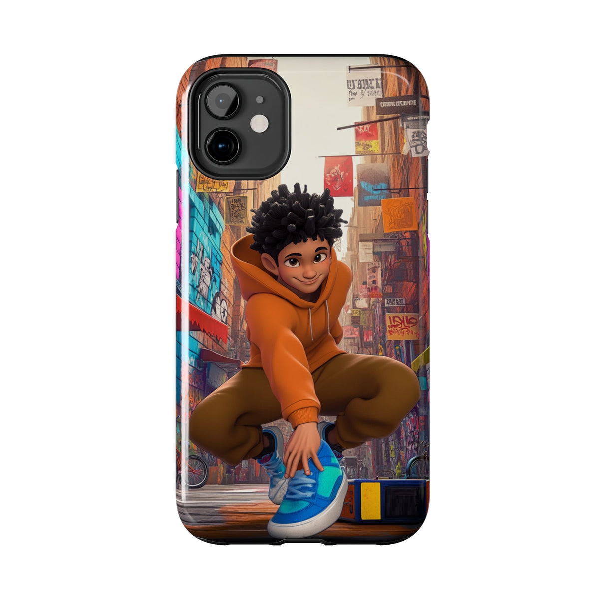 Funda Premium MINUX para iPhone y Samsung Galaxy - Street Kid 001