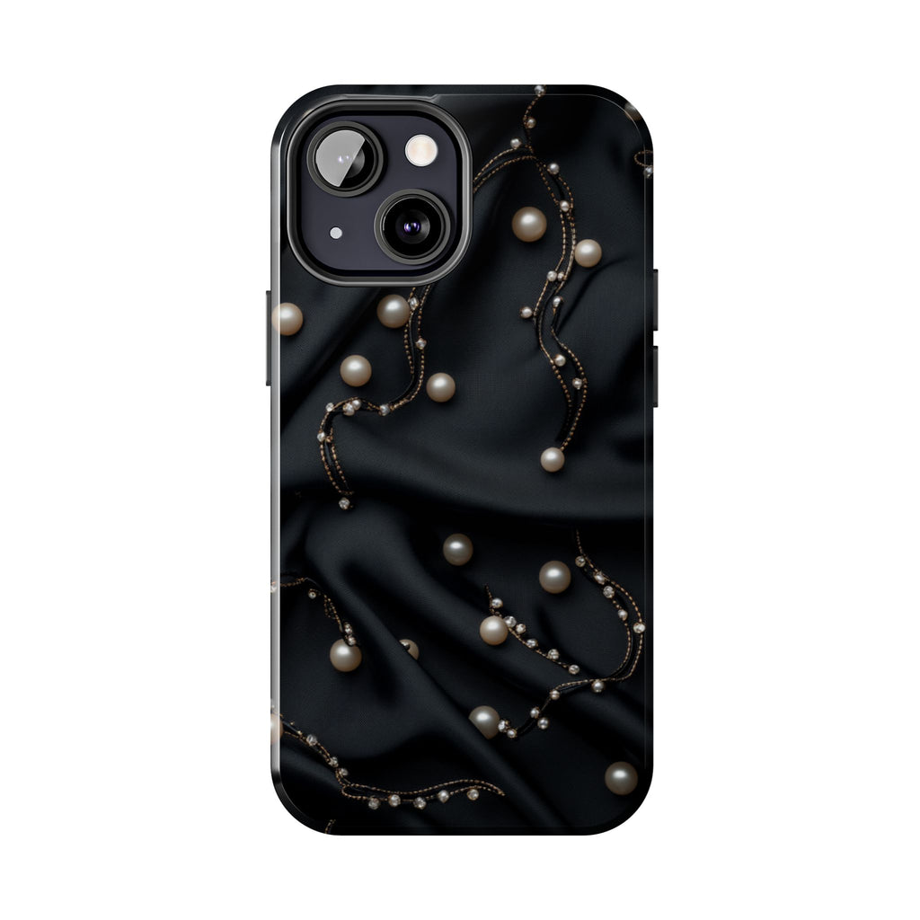 Fundas Premium MINUX para iPhone y Samsung Galaxy - Pearl Chain Velvet