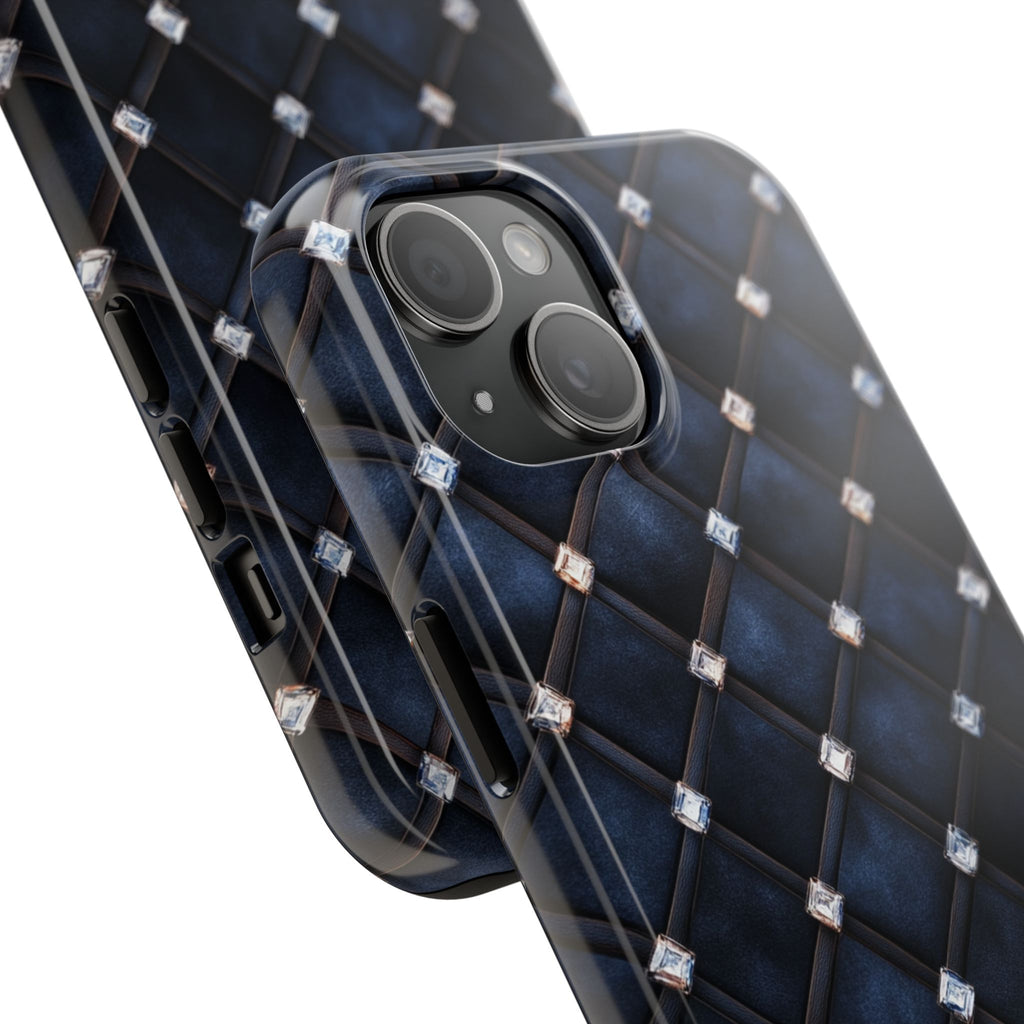 Fundas Premium MINUX para iPhone y Samsung Galaxy - Midnight Diamond Quilt