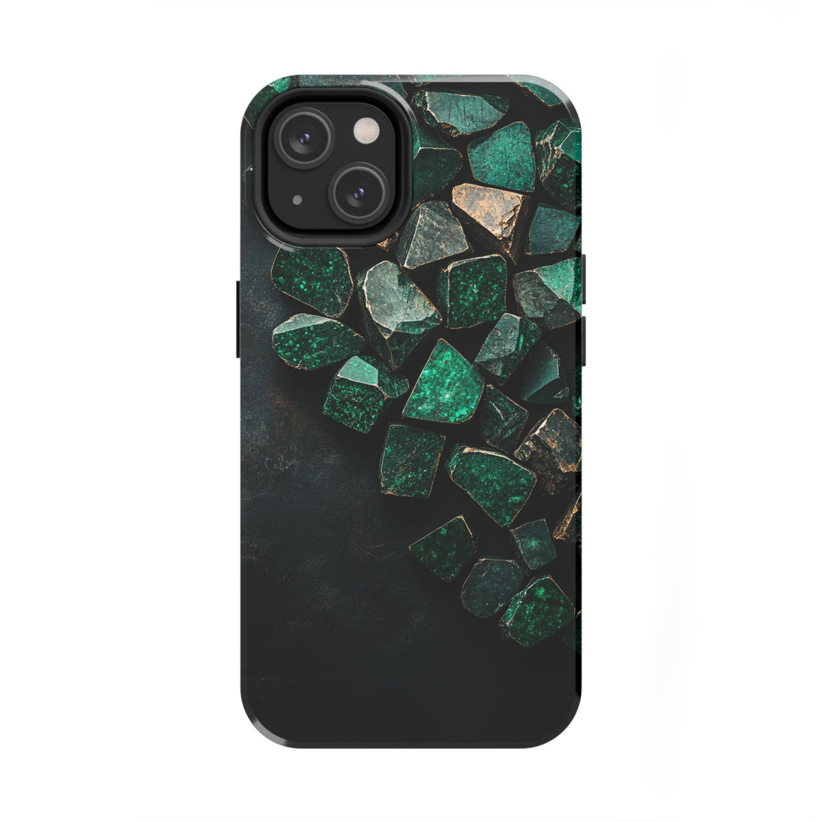 Fundas Premium MINUX para iPhone y Samsung Galaxy - Emerald Crystal Scatter