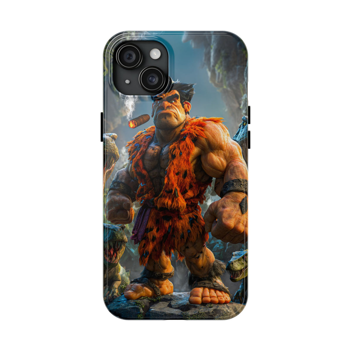 Funda Premium MINUX para iPhone y Samsung Galaxy - Caveman 002