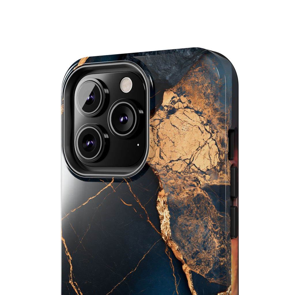 Funda Premium MINUX para iPhone y Samsung Galaxy - Golden Marble