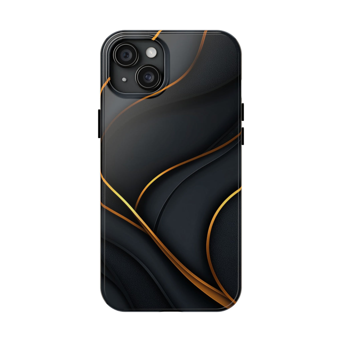 Fundas Premium MINUX para iPhone y Samsung Galaxy - Golden Silk Curves