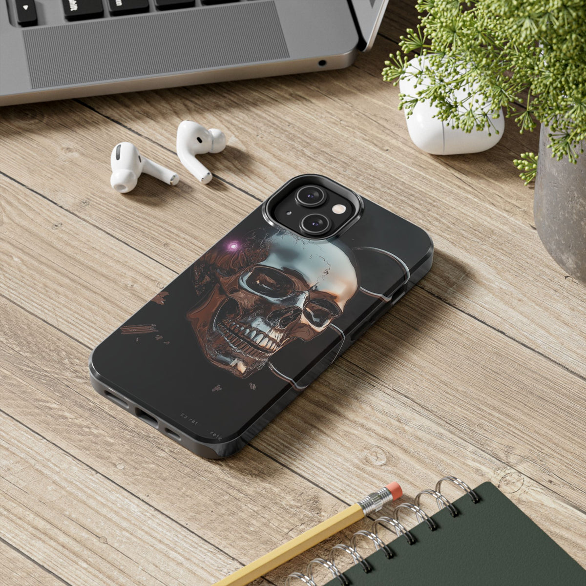 Funda Premium MINUX para iPhone y Samsung Galaxy - Iron Skull 002