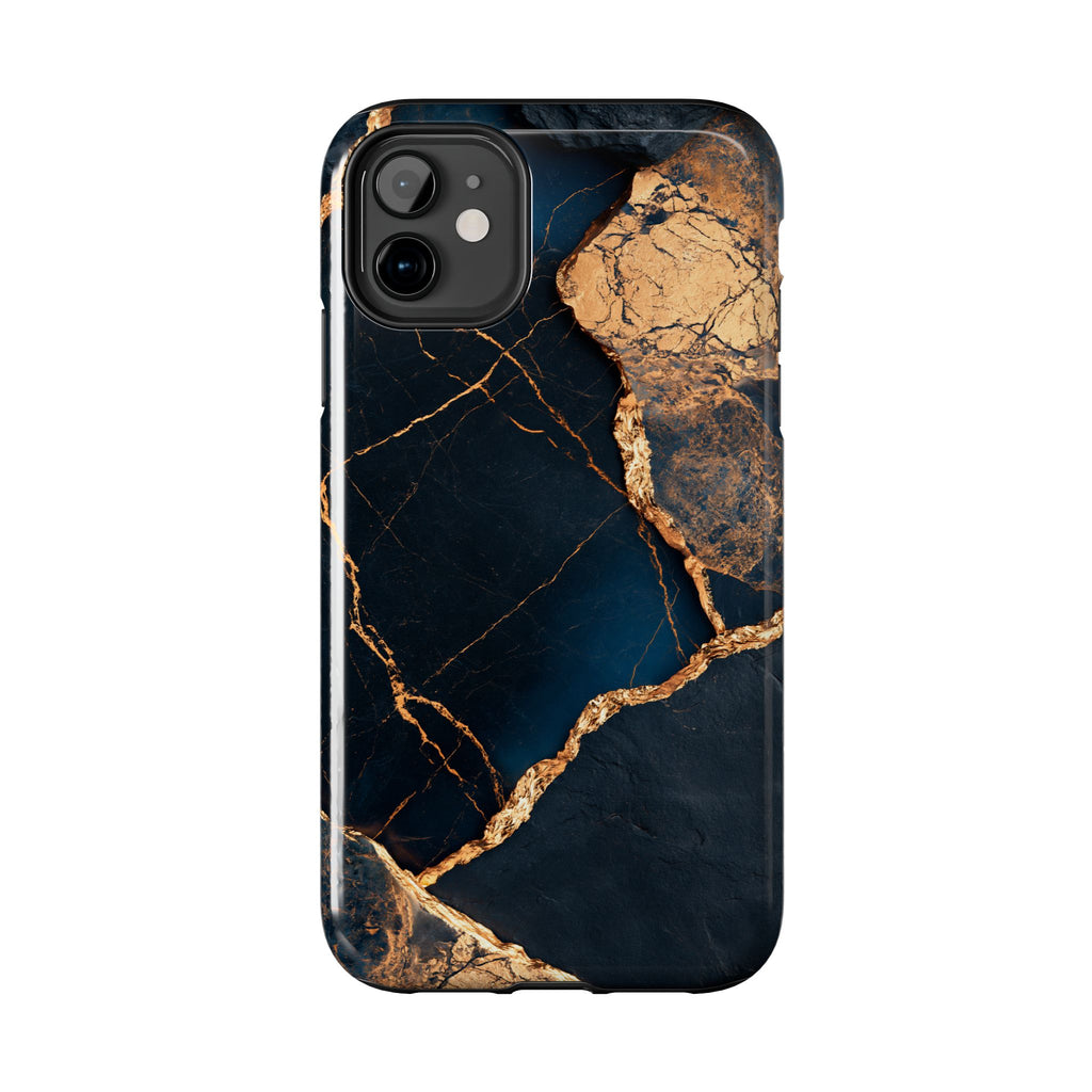 Funda Premium MINUX para iPhone y Samsung Galaxy - Golden Marble