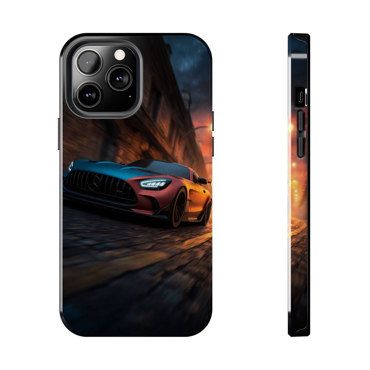 Funda Premium MINUX para iPhone y Samsung Galaxy - Neon car