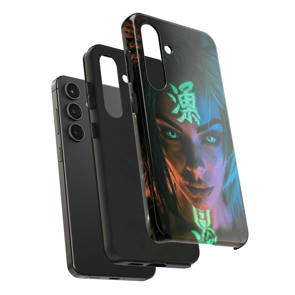 MINUX Premium Case - Neon girl 002
