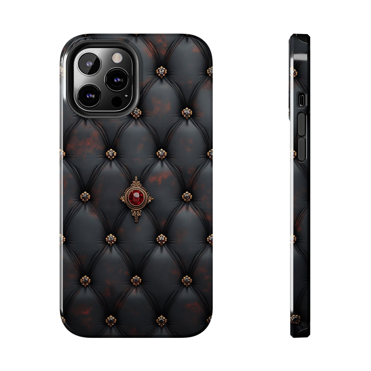 Fundas Premium MINUX para iPhone y Samsung Galaxy - Ruby Buttoned Velvet