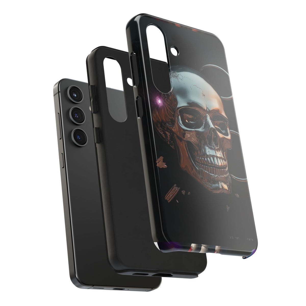 Funda Premium MINUX para iPhone y Samsung Galaxy - Iron Skull 002