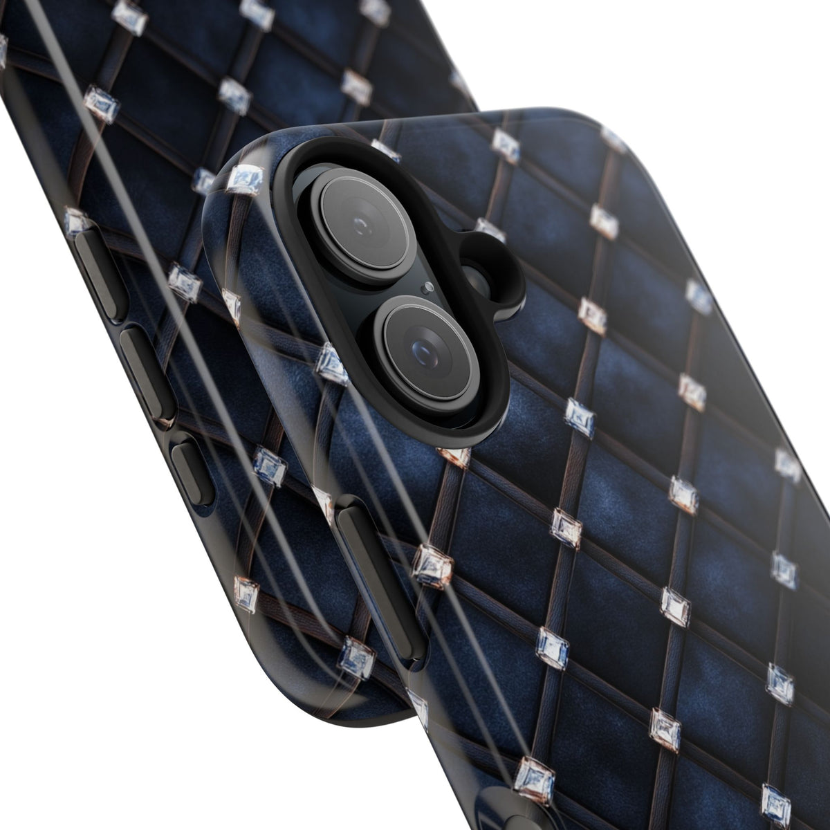 Fundas Premium MINUX para iPhone y Samsung Galaxy - Midnight Diamond Quilt