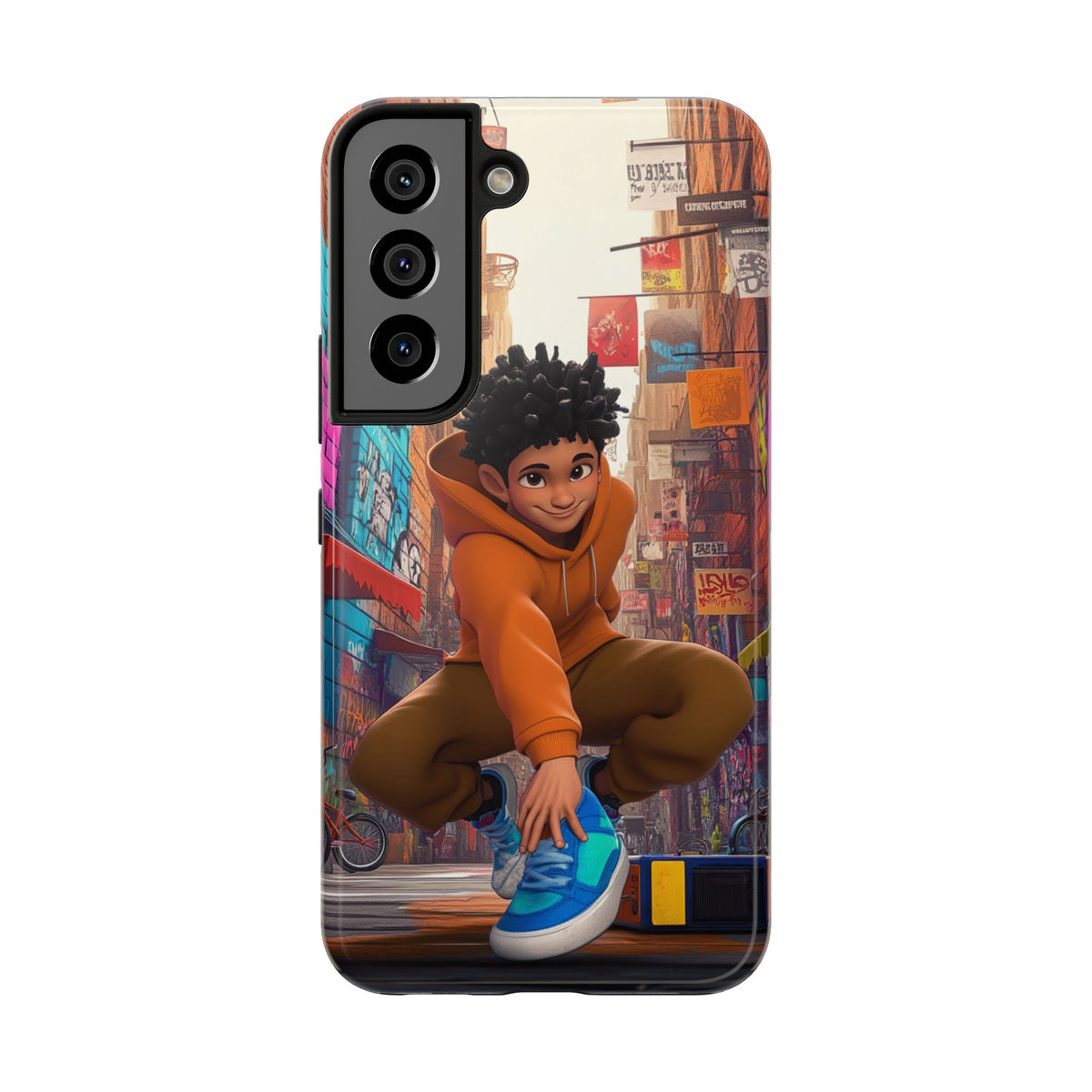 Funda Premium MINUX para iPhone y Samsung Galaxy - Street Kid 001