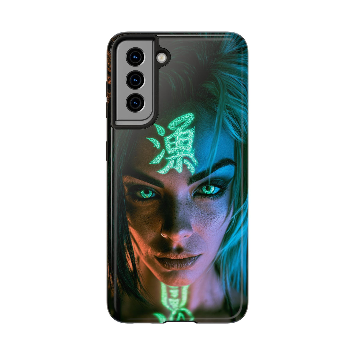 Funda Premium MINUX para iPhone y Samsung Galaxy - Neon girl 002