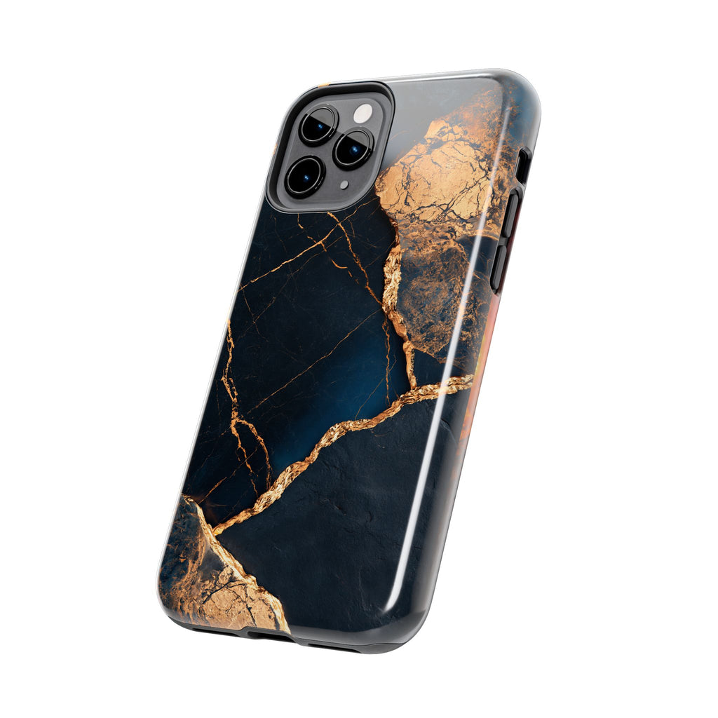 Funda Premium MINUX para iPhone y Samsung Galaxy - Golden Marble