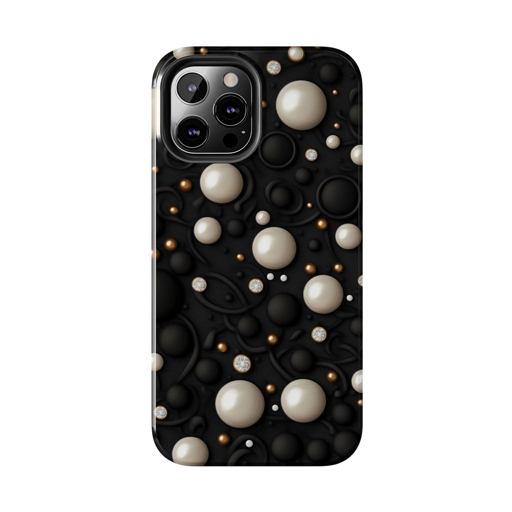 Fundas Premium MINUX para iPhone y Samsung Galaxy - Ivory Pearl Obsidian