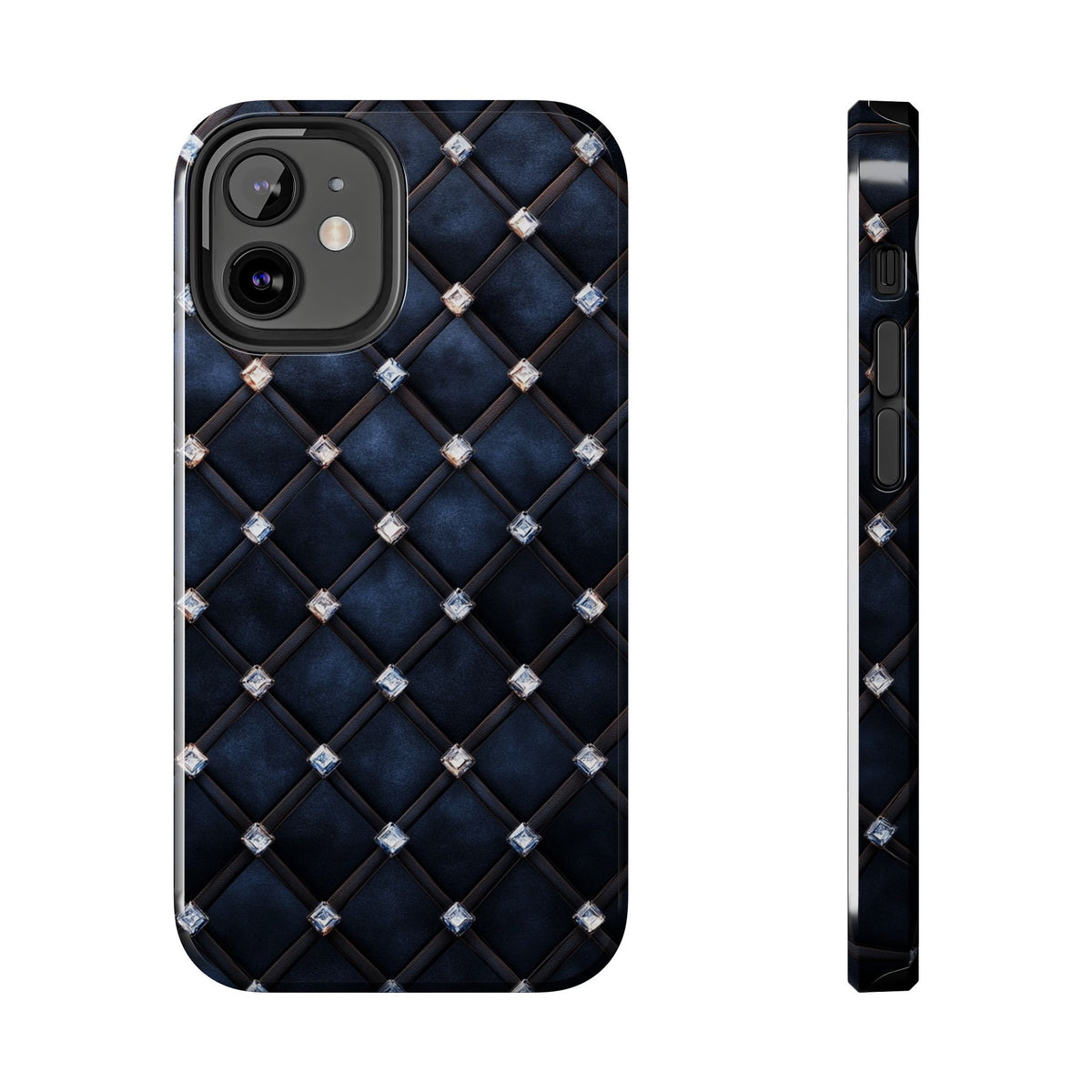 Fundas Premium MINUX para iPhone y Samsung Galaxy - Midnight Diamond Quilt