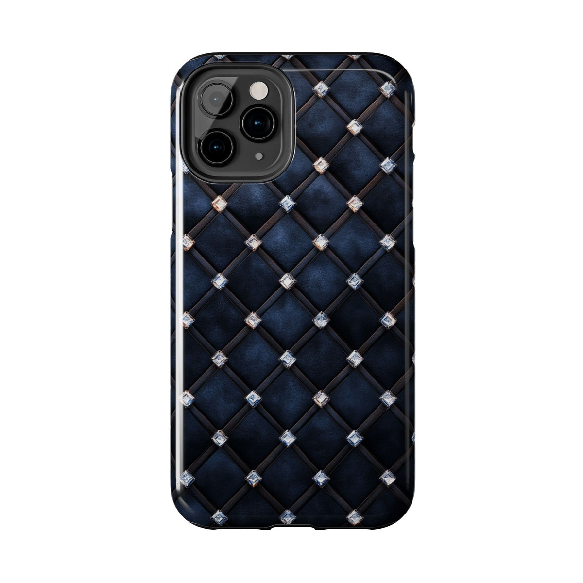 Fundas Premium MINUX para iPhone y Samsung Galaxy - Midnight Diamond Quilt