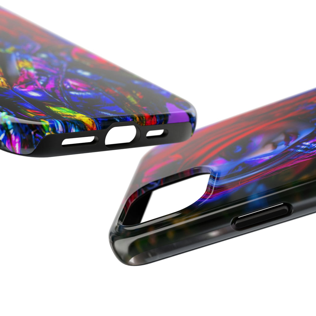Funda Premium MINUX para iPhone y Samsung Galaxy - Cyberpunk Girl 001