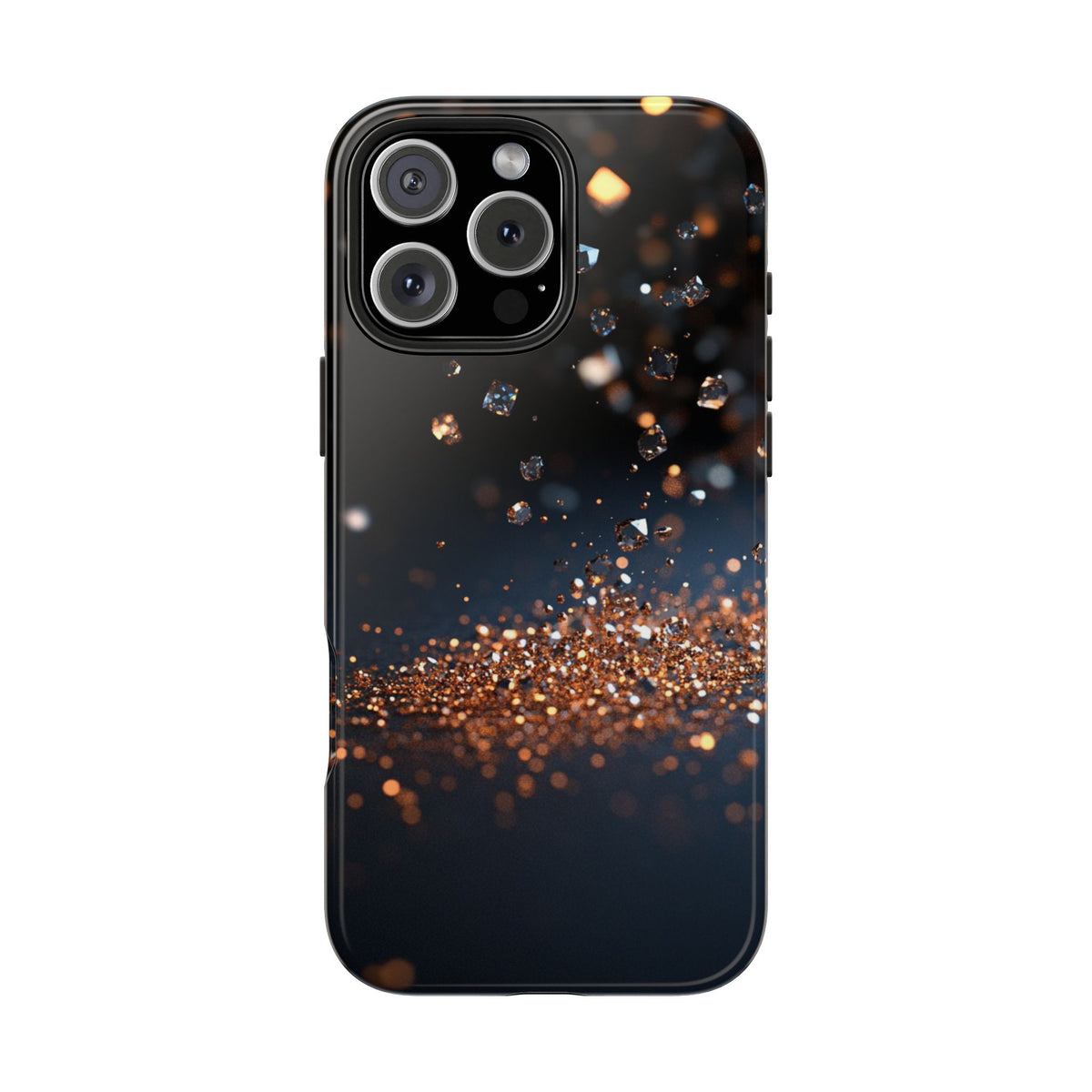 Fundas Premium MINUX para iPhone y Samsung Galaxy - Golden Diamond Dust