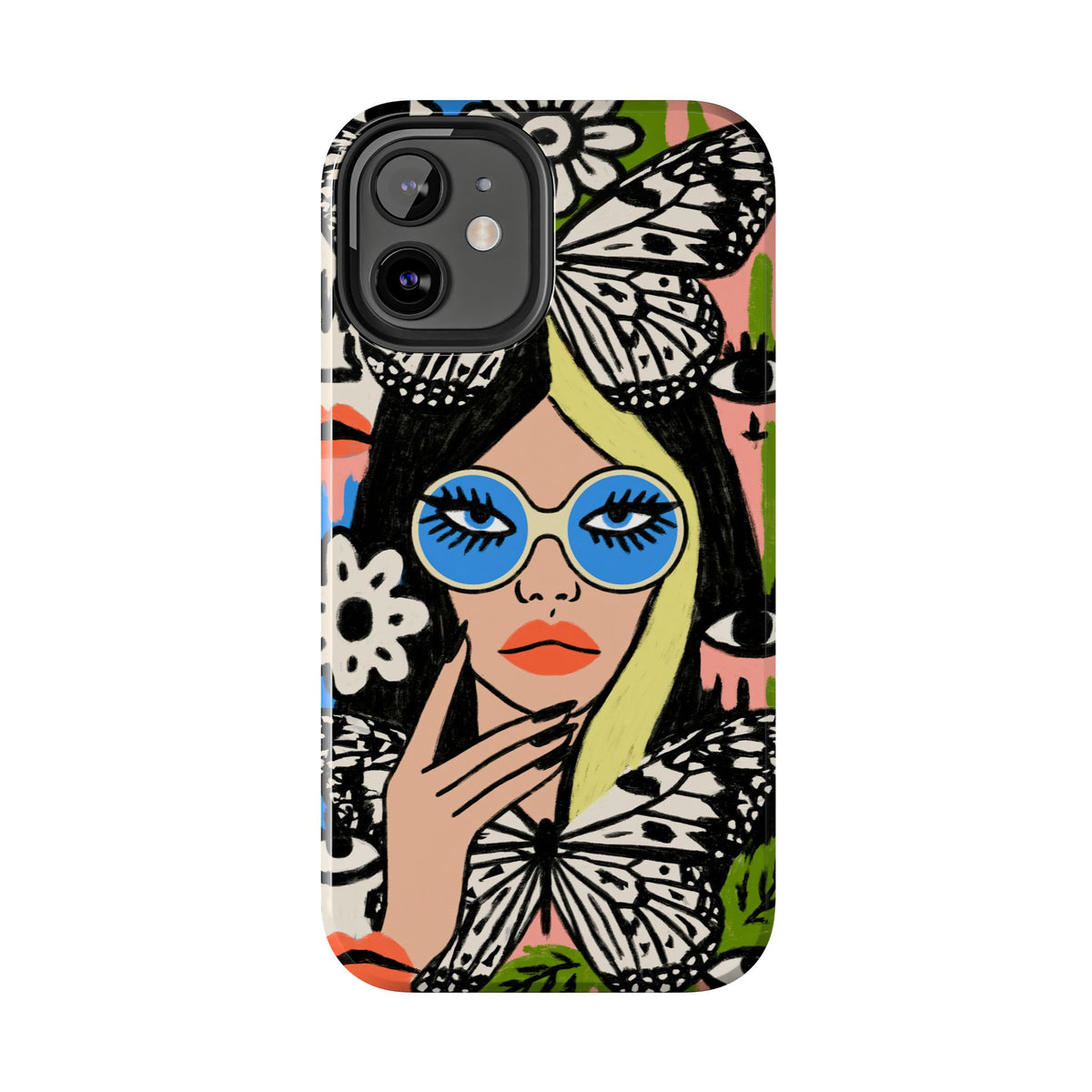 Fundas Premium MINUX para iPhone y Samsung Galaxy - Floral Butterfly Muse
