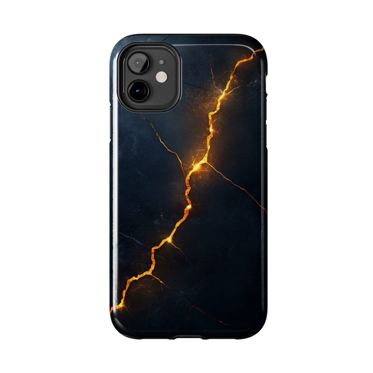 Fundas Premium MINUX para iPhone y Samsung Galaxy - Electric Gold Vein