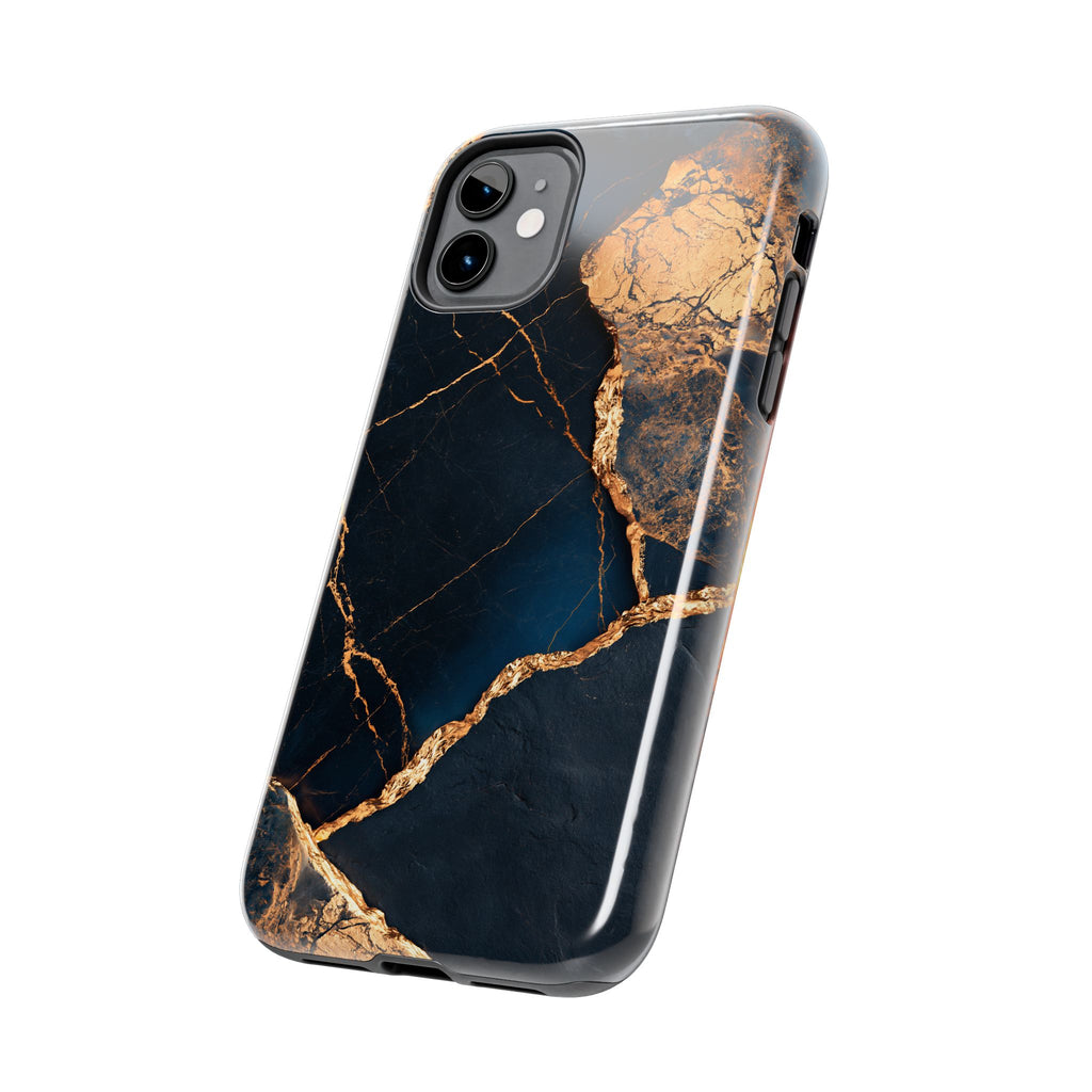 Funda Premium MINUX para iPhone y Samsung Galaxy - Golden Marble