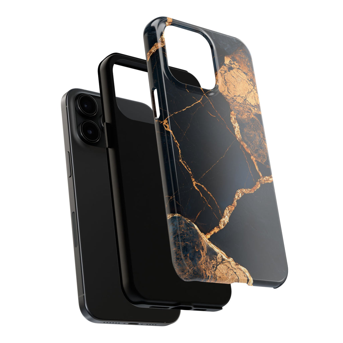 Funda Premium MINUX para iPhone y Samsung Galaxy - Golden Marble