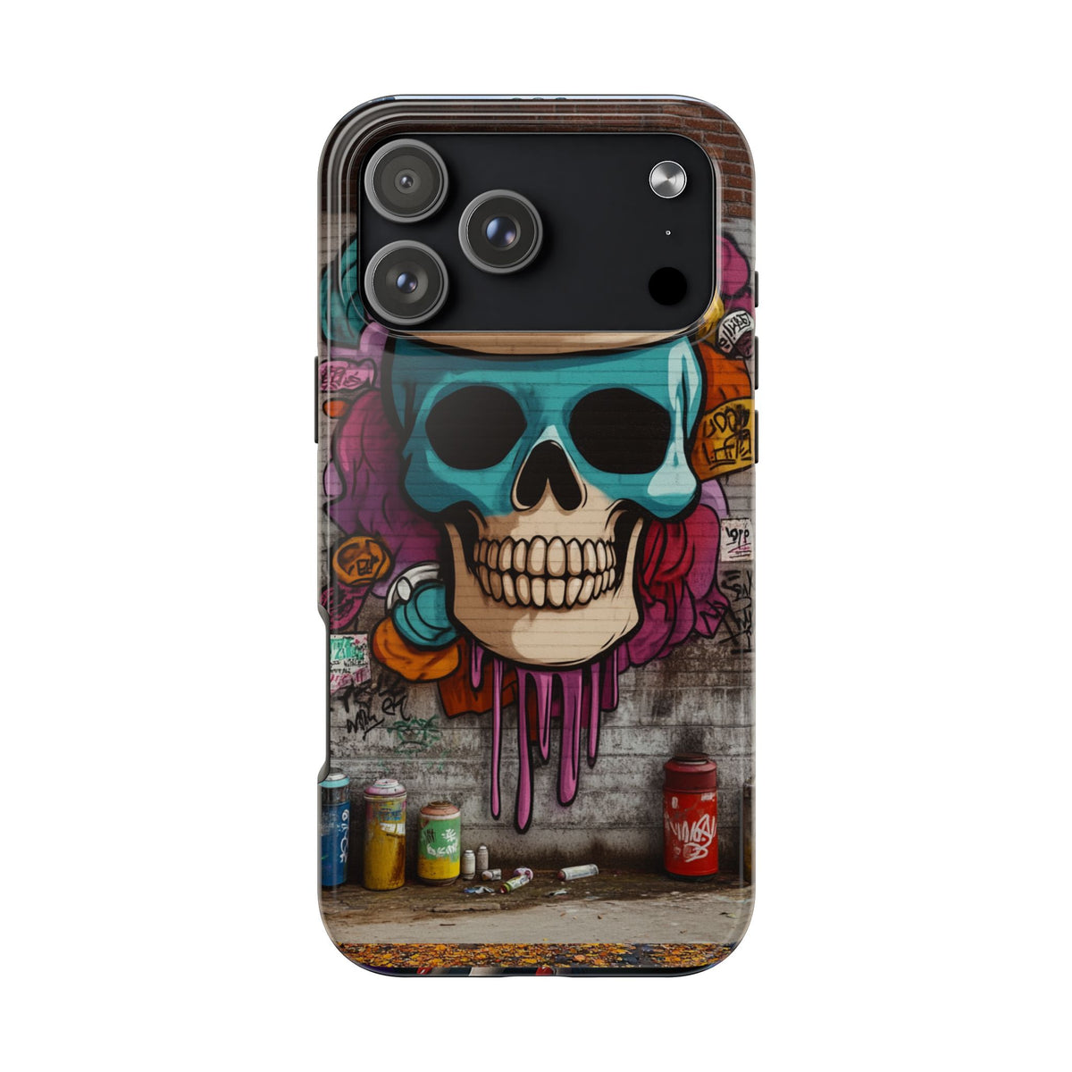 Funda Premium MINUX para iPhone y Samsung Galaxy - Graffiti Skull 002