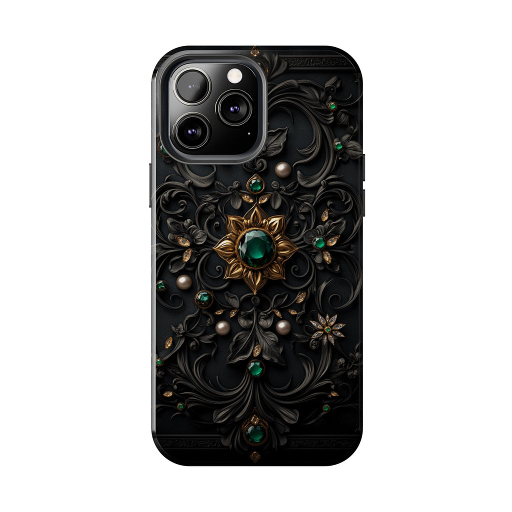Fundas Premium MINUX para iPhone y Samsung Galaxy - Emerald Gothic Relic