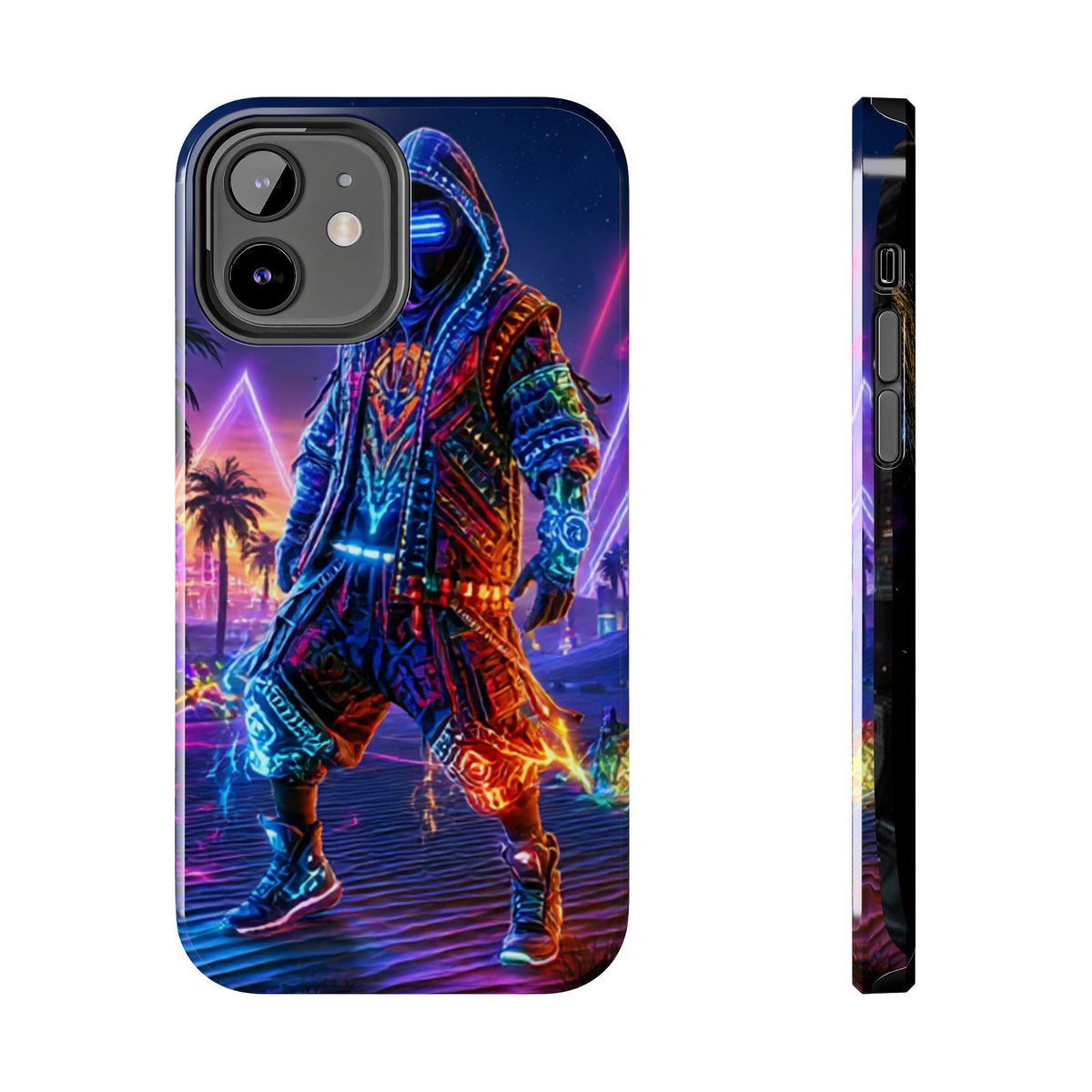 Funda Premium MINUX para iPhone y Samsung Galaxy - Cyberpunk Rave 002
