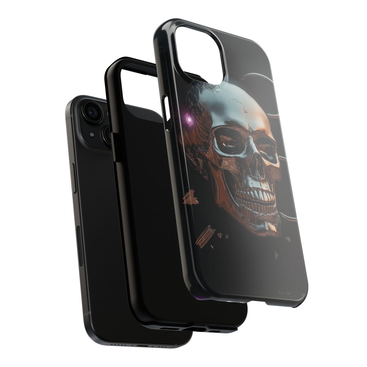 Funda Premium MINUX para iPhone y Samsung Galaxy - Iron Skull 002
