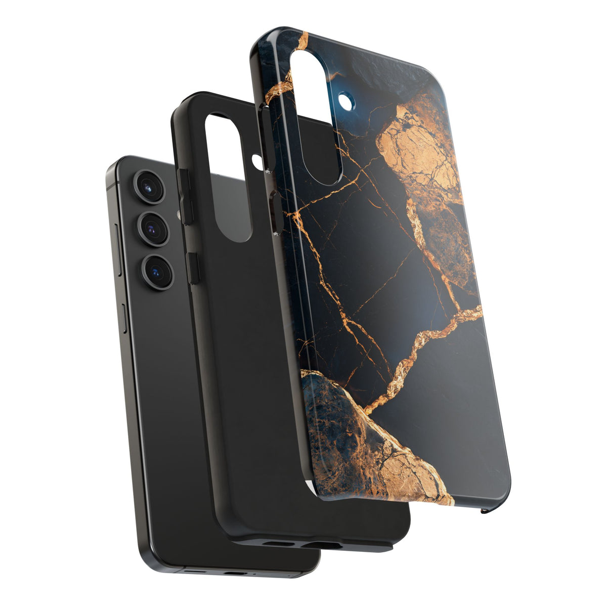 Funda Premium MINUX para iPhone y Samsung Galaxy - Golden Marble