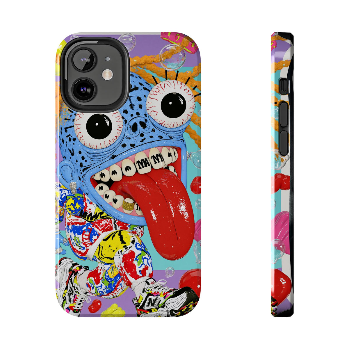 Fundas Premium MINUX para iPhone y Samsung Galaxy - Wild Neon Monster