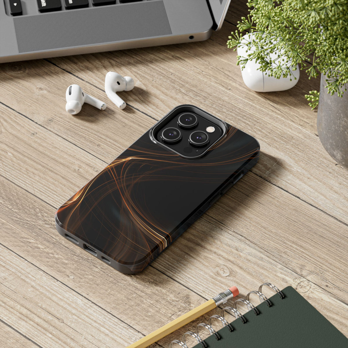 Funda Premium MINUX para iPhone y Samsung Galaxy - Golden Lines