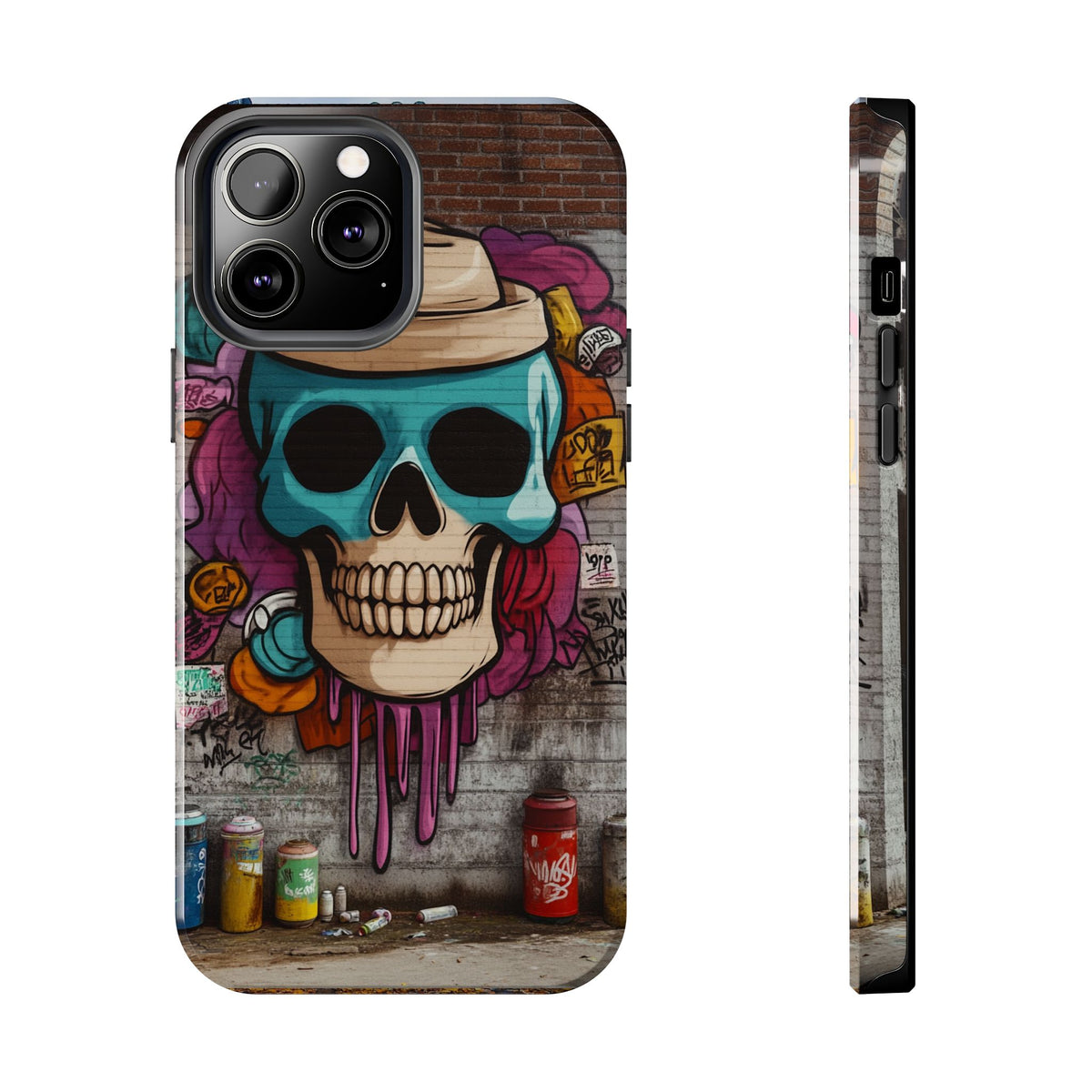 Funda Premium MINUX para iPhone y Samsung Galaxy - Graffiti Skull 002