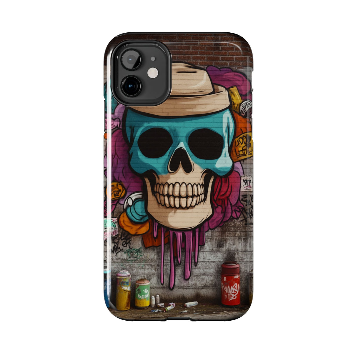 Funda Premium MINUX para iPhone y Samsung Galaxy - Graffiti Skull 002