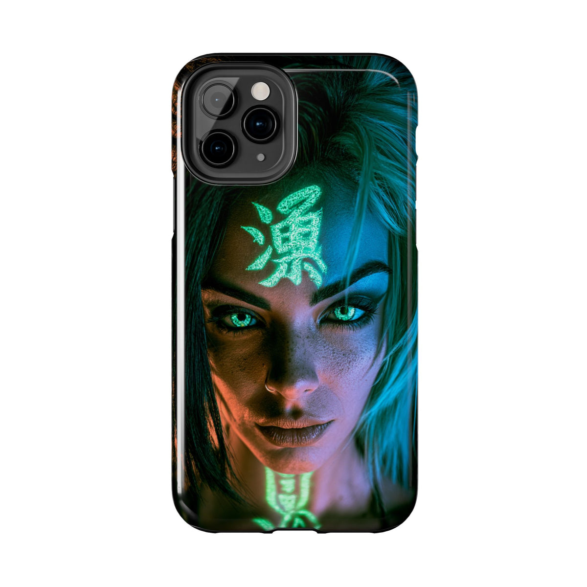 Funda Premium MINUX para iPhone y Samsung Galaxy - Neon girl 002