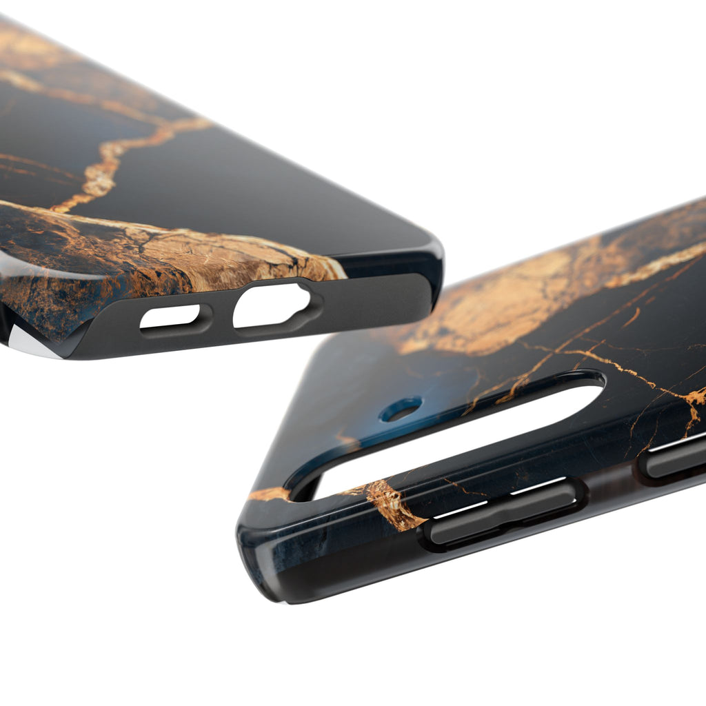 Funda Premium MINUX para iPhone y Samsung Galaxy - Golden Marble