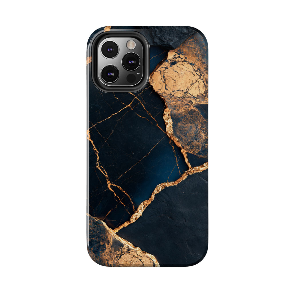 Funda Premium MINUX para iPhone y Samsung Galaxy - Golden Marble