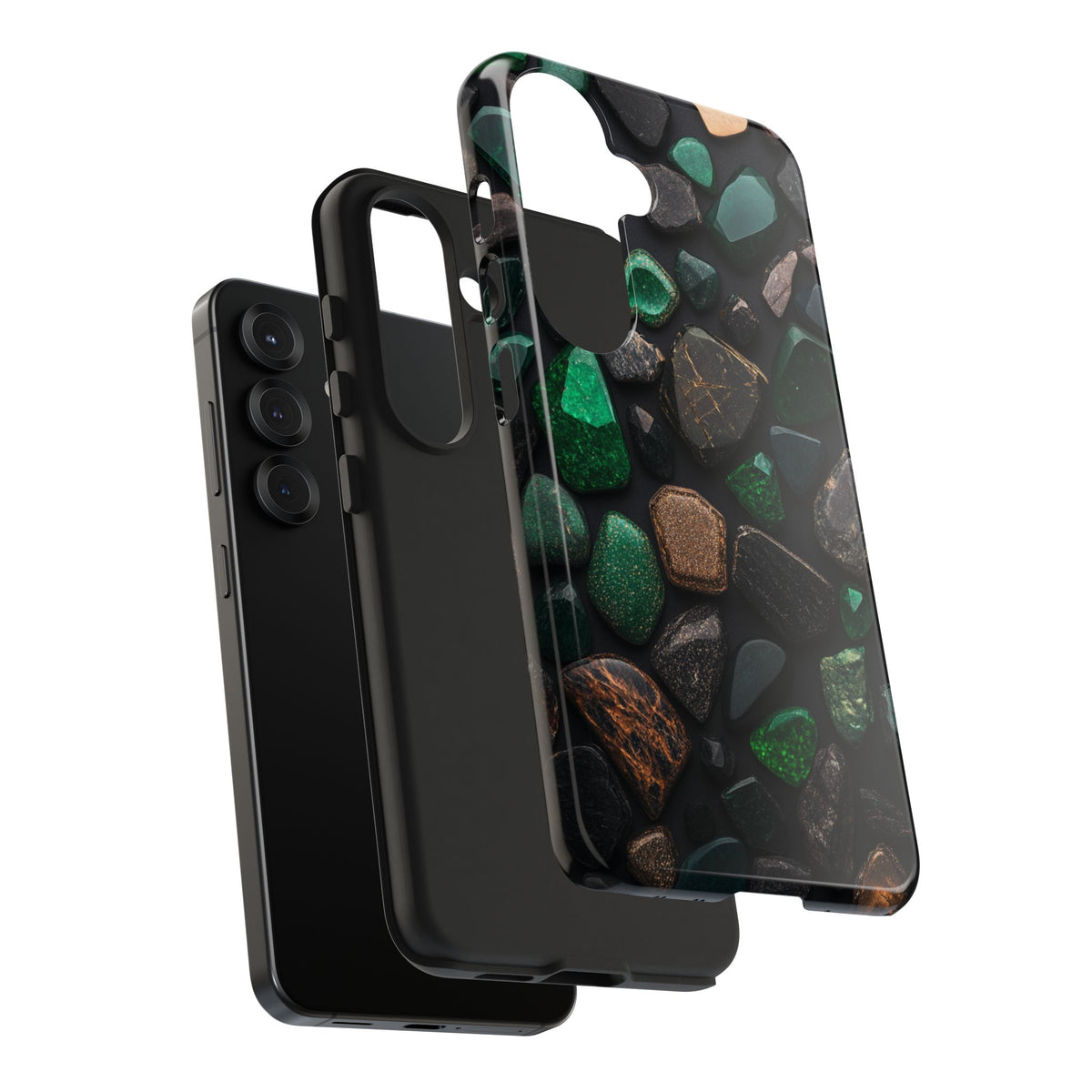 Fundas Premium MINUX para iPhone y Samsung Galaxy - Emerald Stone Mosaic