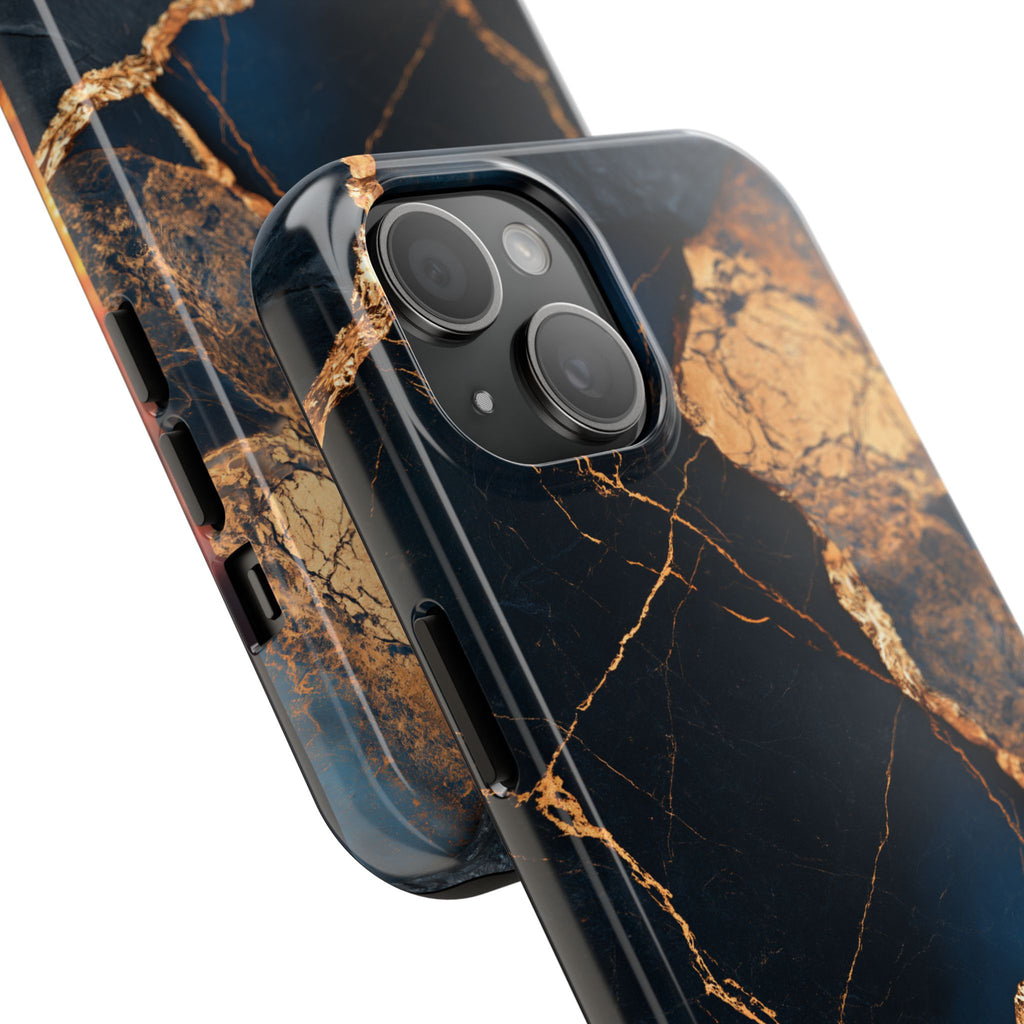 Funda Premium MINUX para iPhone y Samsung Galaxy - Golden Marble