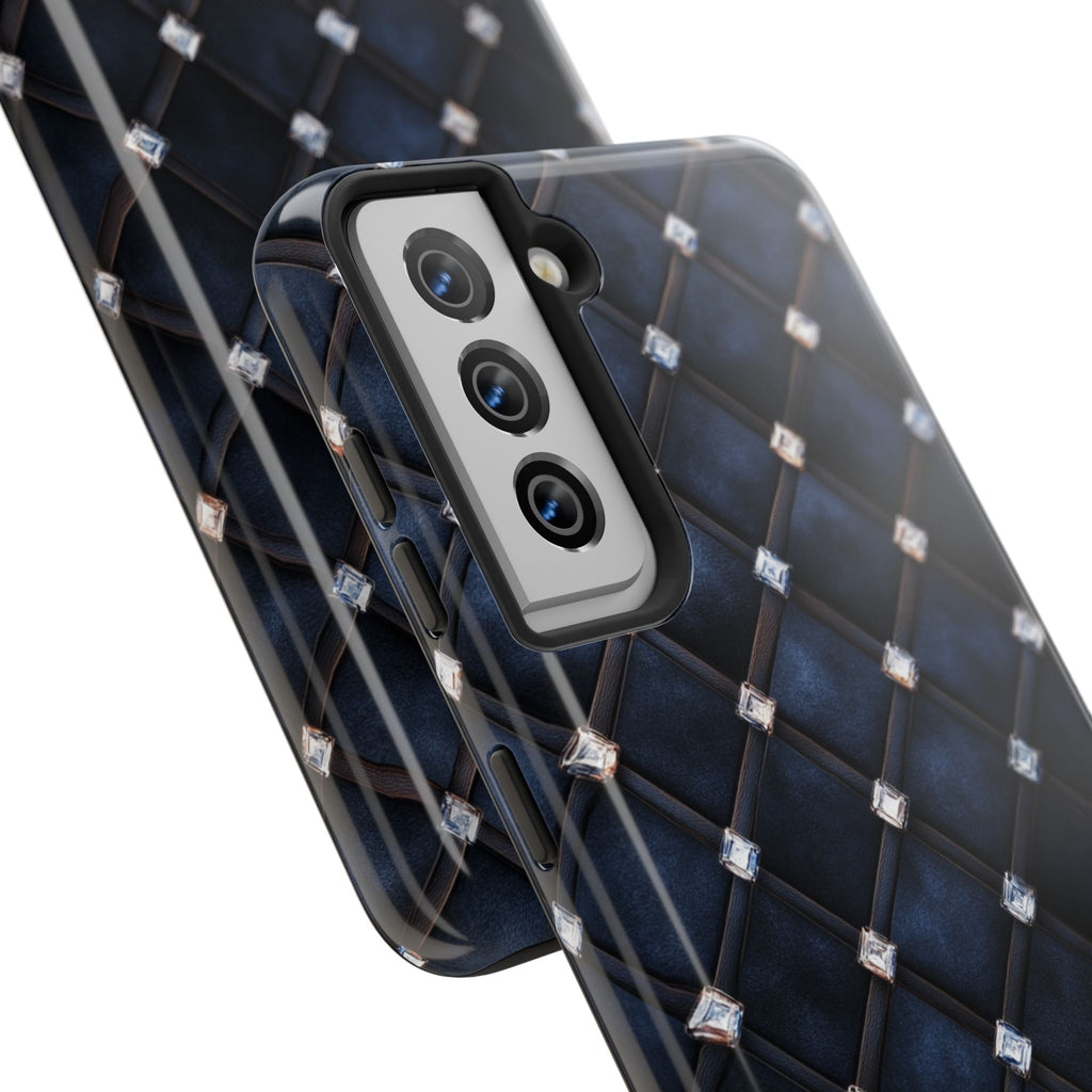 Fundas Premium MINUX para iPhone y Samsung Galaxy - Midnight Diamond Quilt