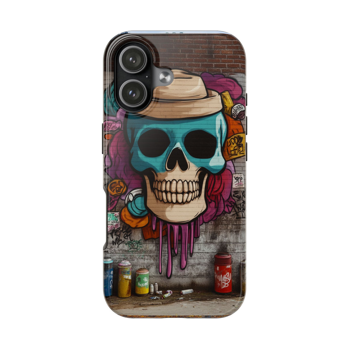 Funda Premium MINUX para iPhone y Samsung Galaxy - Graffiti Skull 002