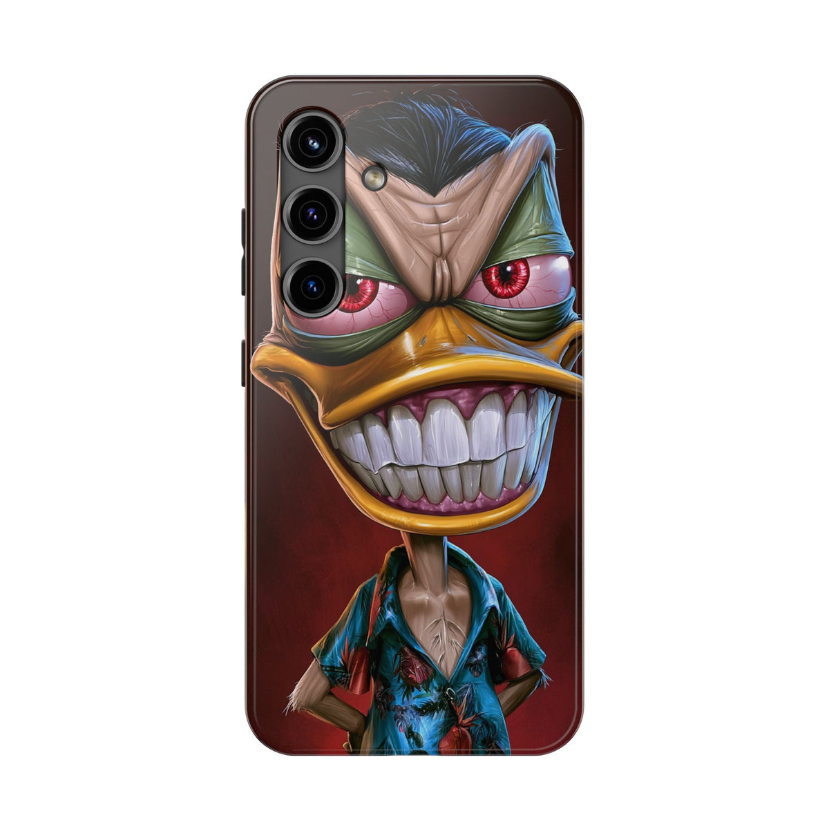 Funda Premium MINUX para iPhone y Samsung Galaxy - 3D Evil Duck 001