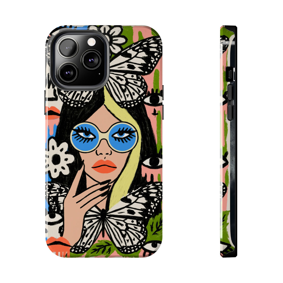Fundas Premium MINUX para iPhone y Samsung Galaxy - Floral Butterfly Muse
