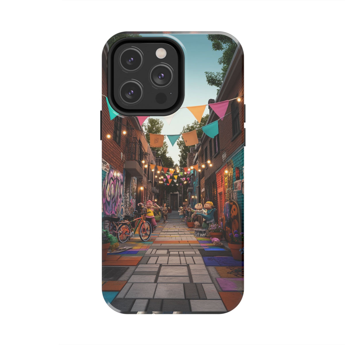 Funda Premium MINUX para iPhone y Samsung Galaxy - Street Party 003