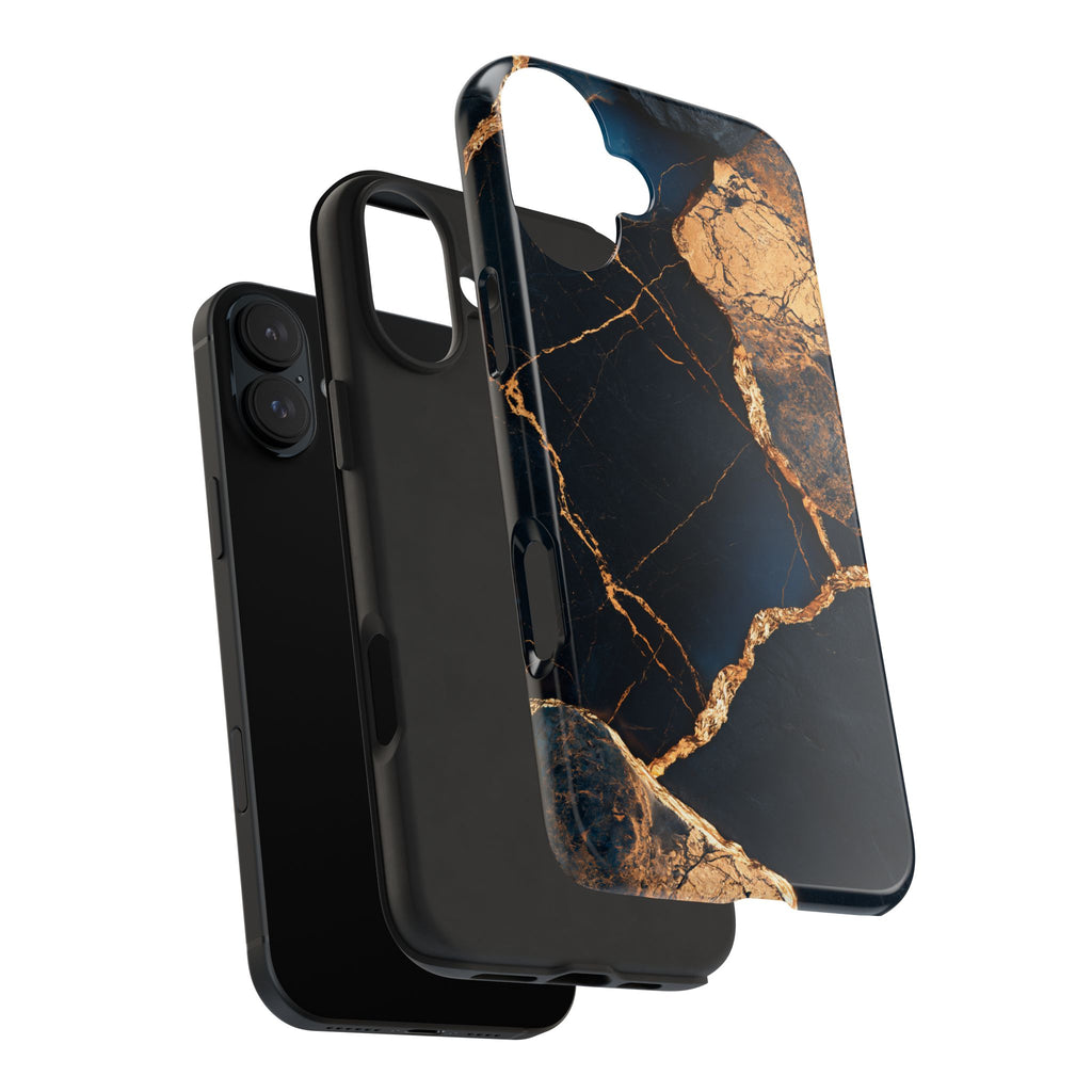 Funda Premium MINUX para iPhone y Samsung Galaxy - Golden Marble